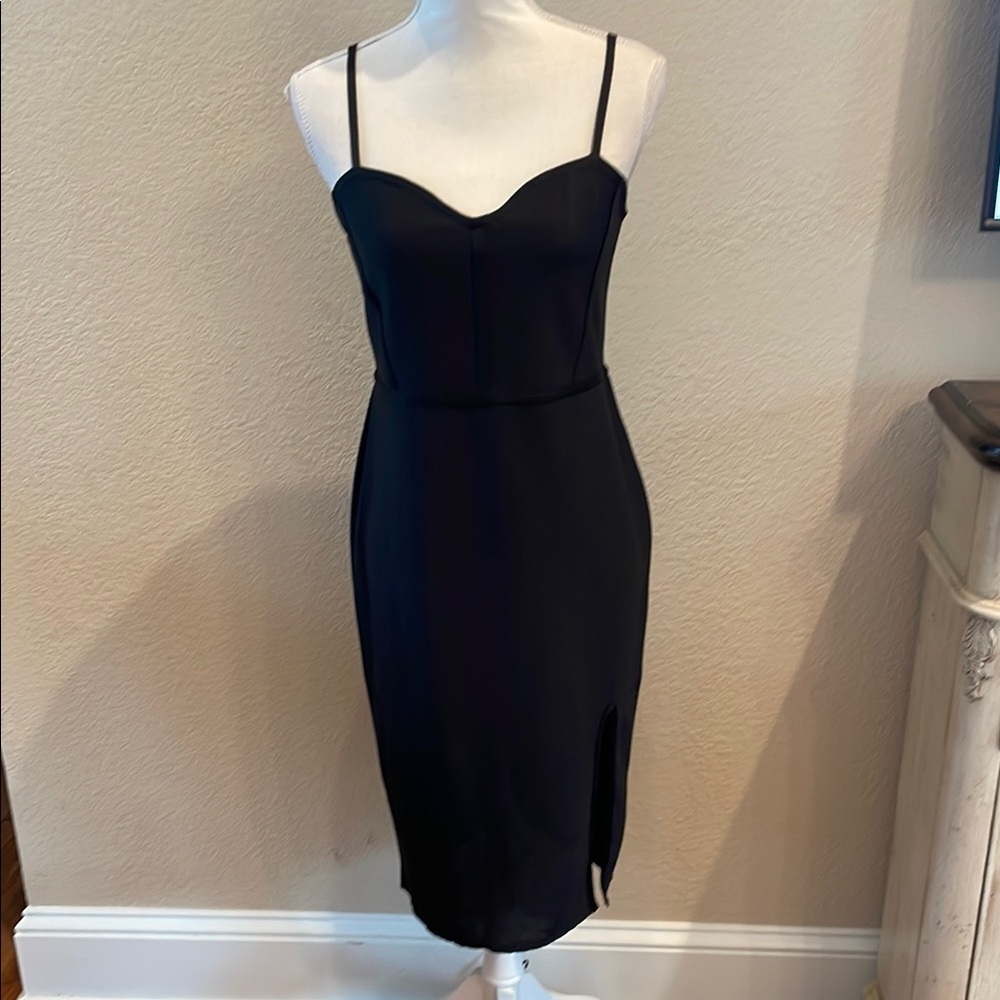 Say What Black Ruched Sheath Dress Sweetheart Neckline